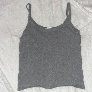 plain gray tank top